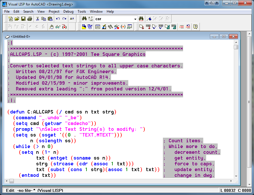 Visual LISP