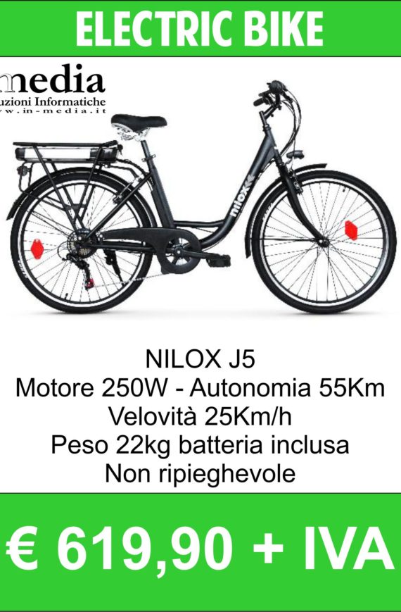 Bicicletta elettrica - Nilox eBike J5